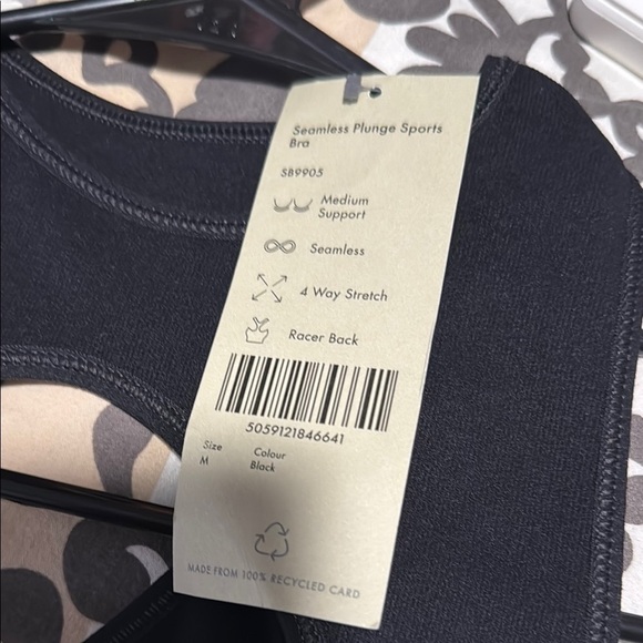 Sweaty Betty seamless plunge Black Sports Bra - Picture 3 of 6